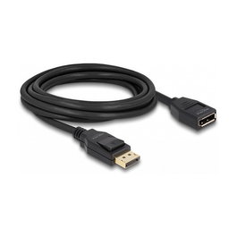 DeLOCK Cable Alargador DisplayPort 1.2 3 m (DisplayPort Macho a Hembra) 4K 60 Hz, 3840 x 2160 Pixeles, 21.6 Gbit/s