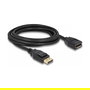DeLOCK Cable Alargador DisplayPort 1.2 3 m (DisplayPort Macho a Hembra) 4K 60 Hz, 3840 x 2160 Pixeles, 21.6 Gbit/s