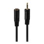 Lindy 35698 Adaptador de audio 2,5 mm macho a 3,5 mm hembra, Negro