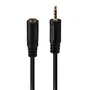 Lindy 35698 Adaptador de audio 2,5mm Macho a 3,5mm Hembra, 0,2 m, Negro