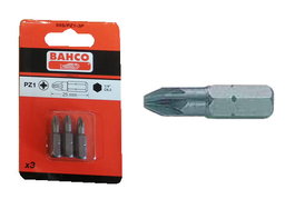 BAHCO Punta Pozidriv 1/4=59 S/PZ-1-3P (Blíster 3U)
