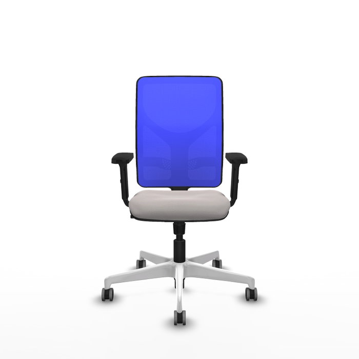 PIQUERAS Y CRESPO Silla de oficina Motilla con mecanismo Sincro, Azul y Blanco PIQUERAS Y CRESPO Silla de oficina Motilla con mecanismo Sincro, Azul y Blanco