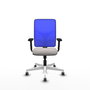 PIQUERAS Y CRESPO Silla de oficina Motilla con mecanismo Sincro, Azul y Blanco