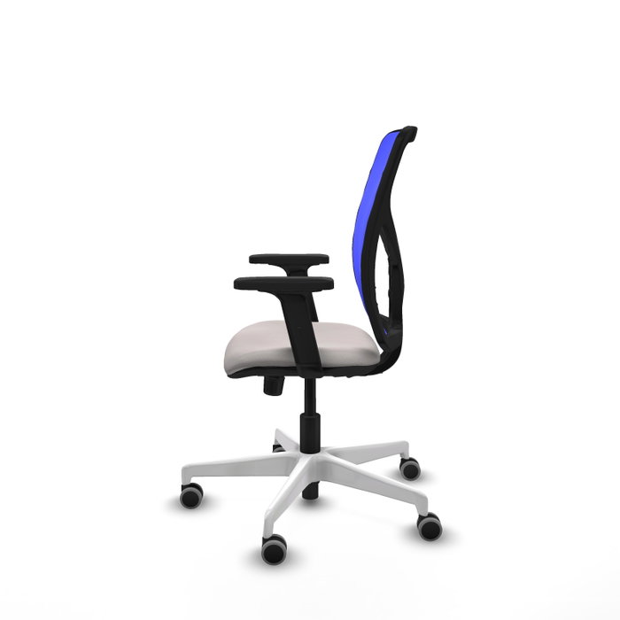 PIQUERAS Y CRESPO Silla de oficina Motilla con mecanismo Sincro, Azul y Blanco PIQUERAS Y CRESPO Silla de oficina Motilla con mecanismo Sincro, Azul y Blanco