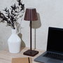 Home Deco Factory Lámpara Táctil Usb Efecto Wengué, Lámpara de Plástico para Decoración de Hogar