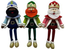 DKD Home Decor Figura Navidad Reyes Magos Tradicional Multicolor 30 x 71 x 15 cm (6 Unidades)
