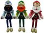 DKD Home Decor Set de 3 Figuras de Reyes Magos Multicolor
