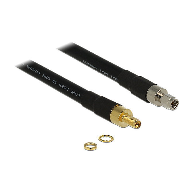 DeLOCK Cable coaxial 10 m SMA/SMA CFD400/LLC400 Negro DeLOCK Cable coaxial 10 m SMA/SMA CFD400/LLC400 Negro