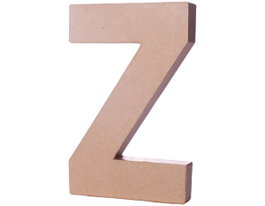 Innspiro Letra Z de papel maché de 20 cm
