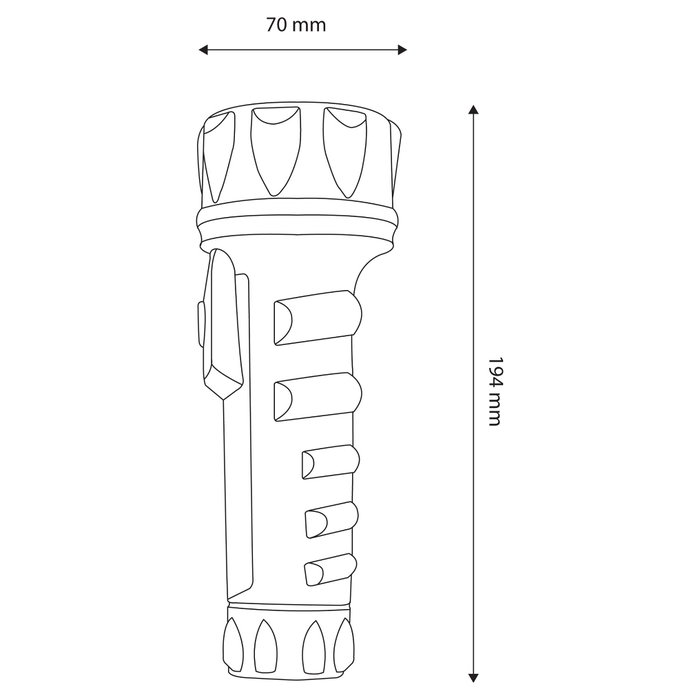 ENTAC EFL-2D-PL Linterna de mano Negro ENTAC EFL-2D-PL Linterna de mano Negro