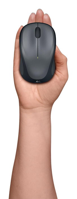 Logitech M235 Ratón Inalámbrico Óptico de Color Gris Oscuro con Conectividad Avanzada 2.4 GHz y Batería de 1 Año de Duración