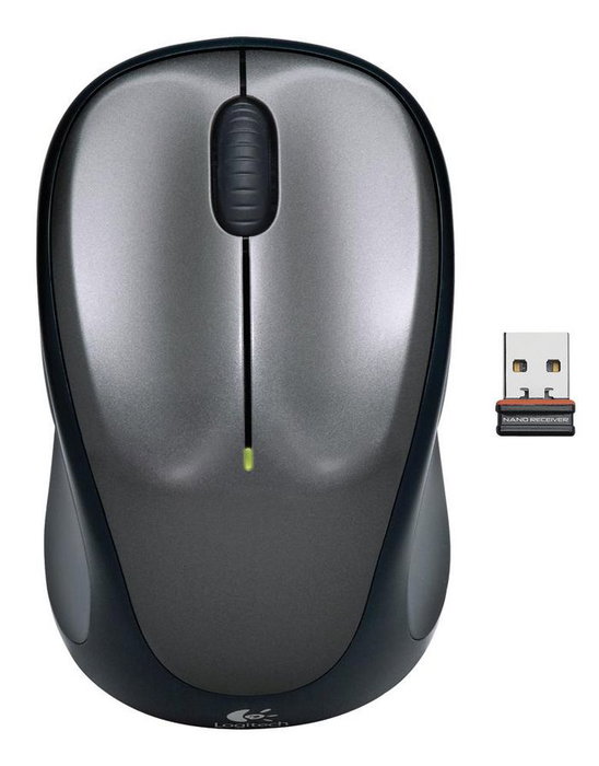 Logitech M235 Ratón Inalámbrico Óptico de Color Gris Oscuro con Conectividad Avanzada 2.4 GHz y Batería de 1 Año de Duración