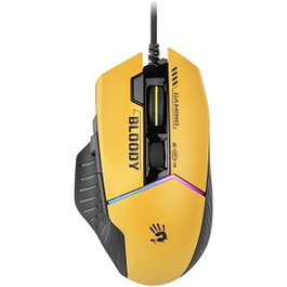 A4Tech Bloody W95Max USB Sports Lime Ratón Gaming Óptico 12000 CPI RGB Negro