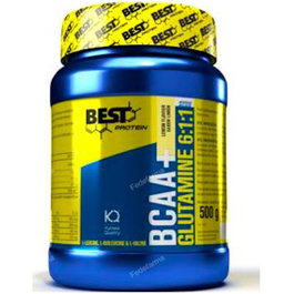 BEST PROTEIN BCAA + Glutamina Kyowa Quality Limón 500g Polvo Aminoácidos Ramificados