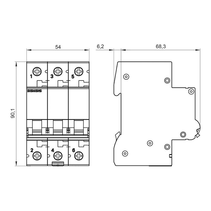 Siemens Automat B 16A 5SL63166 3p