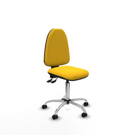 PIQUERAS Y CRESPO Silla de oficina Aýna en Similpiel Amarillo