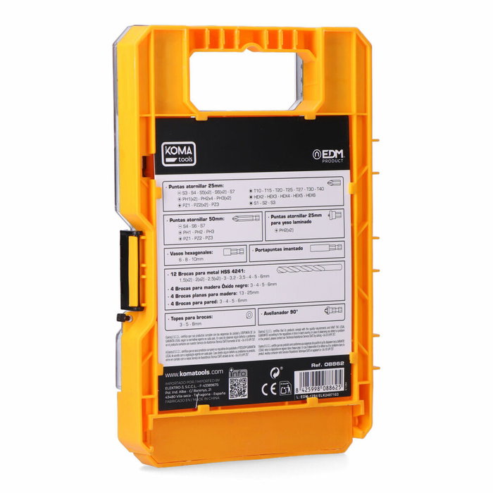 Koma Tools Juego de puntas y brocas, 76 piezas