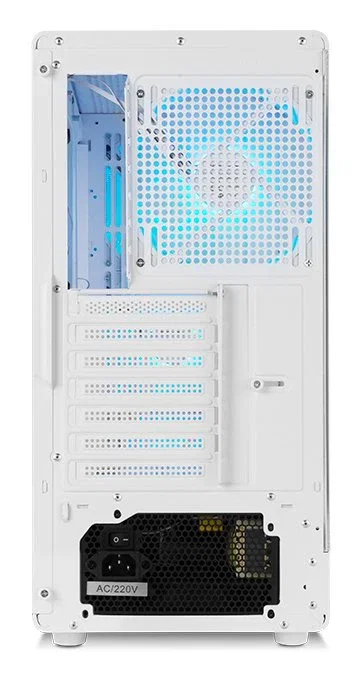 NOX Hummer AERO NXHUMMERAEROWH Caja PC Midi Tower Blanca con 4 Ventiladores ARGB PWM, Frontal Mesh, Cristal Templado, USB 3.0 y Tipo C, Soporte Gráfica 420 mm