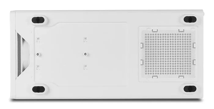 NOX Hummer AERO NXHUMMERAEROWH Caja PC Midi Tower Blanca con 4 Ventiladores ARGB PWM, Frontal Mesh, Cristal Templado, USB 3.0 y Tipo C, Soporte Gráfica 420 mm