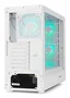 NOX Hummer AERO NXHUMMERAEROWH Caja PC Midi Tower Blanca con 4 Ventiladores ARGB PWM, Frontal Mesh, Cristal Templado, USB 3.0 y Tipo C, Soporte Gráfica 420 mm