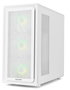 NOX Hummer AERO NXHUMMERAEROWH Caja PC Midi Tower Blanca con 4 Ventiladores ARGB PWM, Frontal Mesh, Cristal Templado, USB 3.0 y Tipo C, Soporte Gráfica 420 mm