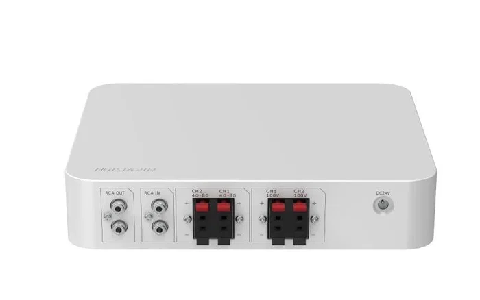 Hikvision DS-QAE0A60G1-VB Amplificador de Audio 2.0 Canales Blanco