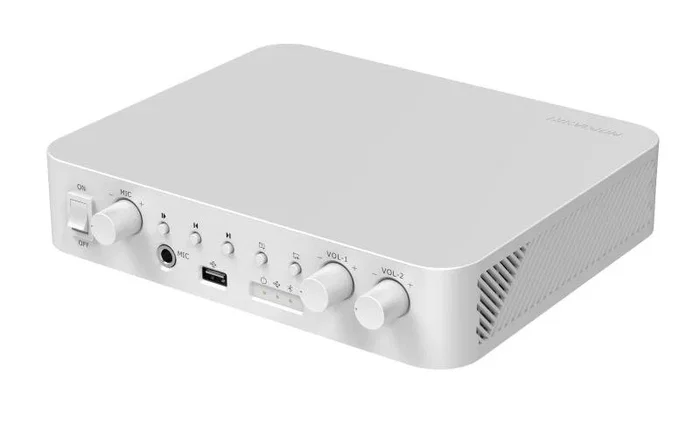 Hikvision DS-QAE0A60G1-VB Amplificador de Audio 2.0 Canales Blanco