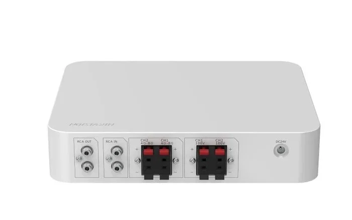 Hikvision DS-QAE0A60G1-VB Amplificador de Audio 2.0 Canales Blanco
