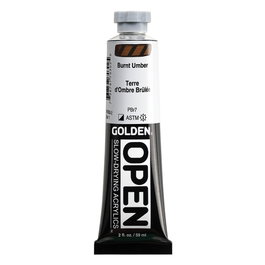 Golden OPEN Colores Acrílicos Tierra Sombra Tostada 59 ml