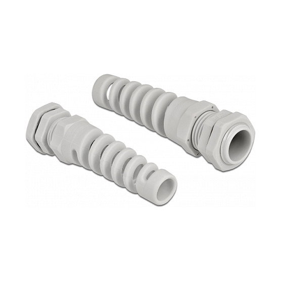 DeLOCK Prensaestopas con alivio de tensión PG11 Gris