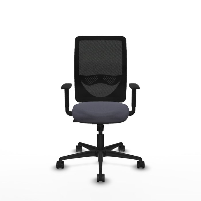 PIQUERAS Y CRESPO Silla de oficina Zulema con mecanismo Sincro, Gris oscuro y Negro PIQUERAS Y CRESPO Silla de oficina Zulema con mecanismo Sincro, Gris oscuro y Negro