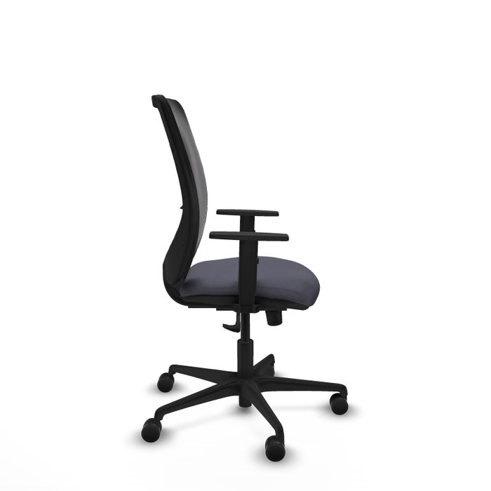 PIQUERAS Y CRESPO Silla de oficina Zulema con mecanismo Sincro, Gris oscuro y Negro PIQUERAS Y CRESPO Silla de oficina Zulema con mecanismo Sincro, Gris oscuro y Negro