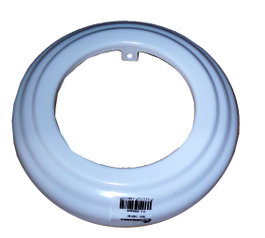Rejilla con embellecedor lacado blanco 125 mm