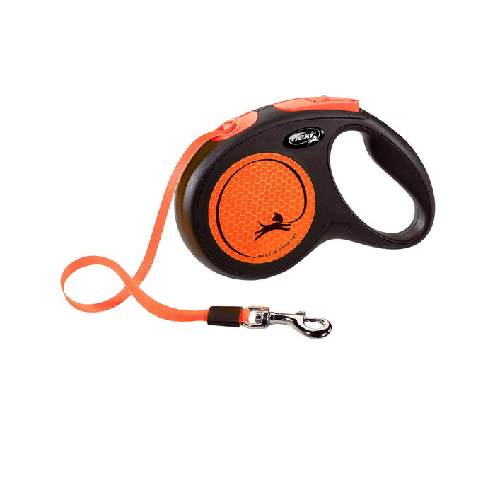 Flexi Flexi Neon Naranja, S, Cinta, 5m, hasta 15kg Flexi Flexi Neon Naranja, S, Cinta, 5m, hasta 15kg
