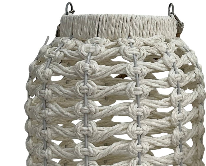 DKD Home Decor Set de 3 Portavelas de Fibra de Papel y Metal Blanco DKD Home Decor Set de 3 Portavelas de Fibra de Papel y Metal Blanco