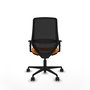 PIQUERAS Y CRESPO Silla de oficina Mardos Naranja y Negro