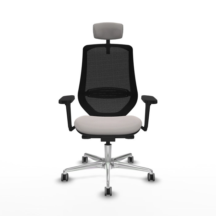 PIQUERAS Y CRESPO Silla de oficina Mardos con mecanismo Sincro/Traslack Blanco/Negro