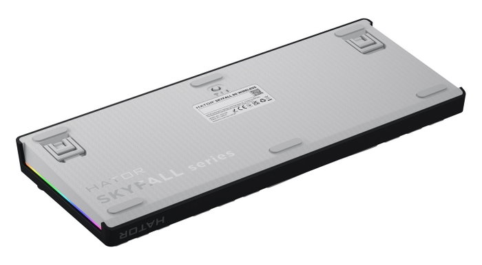 Hator Skyfall 65 MAG ULTRA 8K Teclado Mecánico Magnético Gaming Negro y Blanco, Layout Polaco, USB