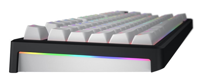 Hator Skyfall 65 MAG ULTRA 8K Teclado Mecánico Magnético Gaming Negro y Blanco, Layout Polaco, USB