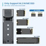 EWENT EW7060 Caja Externa para SSD M.2 NVMe USB 3.2 Gen 2 Gris Oscuro
