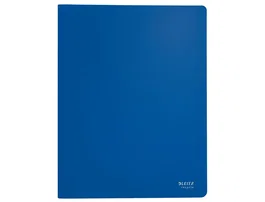LEITZ Carpeta Recycle con 40 fundas A4 Azul (Set de 10)