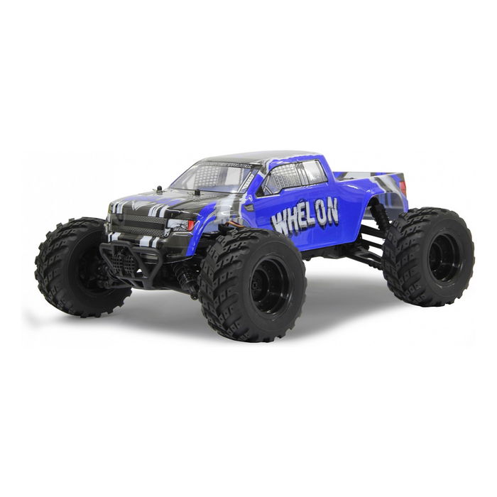 Jamara 053355 Monster Truck Whelon 1:12 4WD 2.4GHz Radio Control, Camioneta Eléctrica a Escala con Batería Li-Ion, Negro/Azul, para +14 Años Jamara 053355 Monster Truck Whelon 1:12 4WD 2.4GHz Radio Control, Camioneta Eléctrica a Escala con Batería Li-Ion, Negro/Azul, para +14 Años