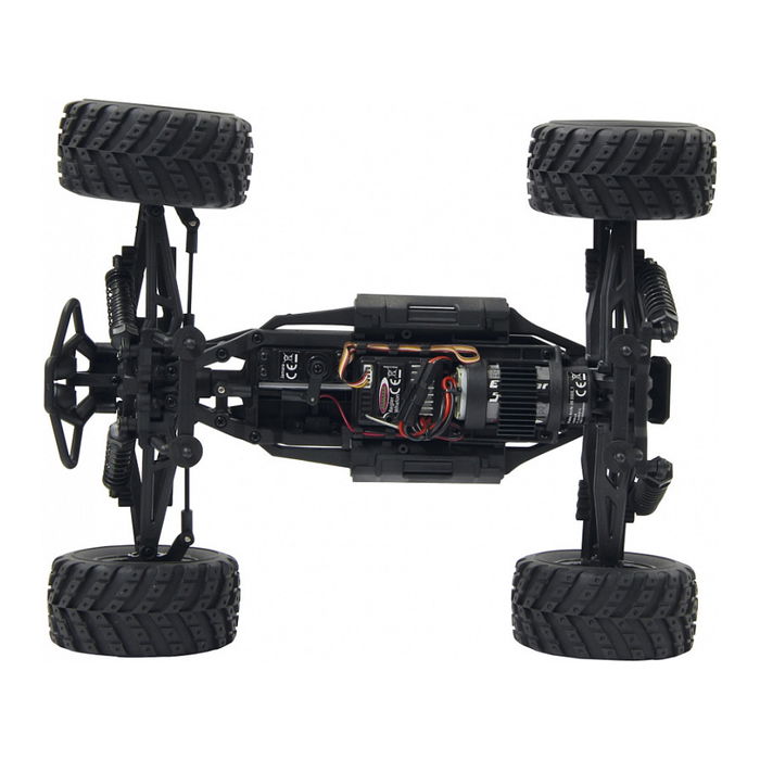 Jamara 053355 Monster Truck Whelon 1:12 4WD 2.4GHz Radio Control, Camioneta Eléctrica a Escala con Batería Li-Ion, Negro/Azul, para +14 Años Jamara 053355 Monster Truck Whelon 1:12 4WD 2.4GHz Radio Control, Camioneta Eléctrica a Escala con Batería Li-Ion, Negro/Azul, para +14 Años