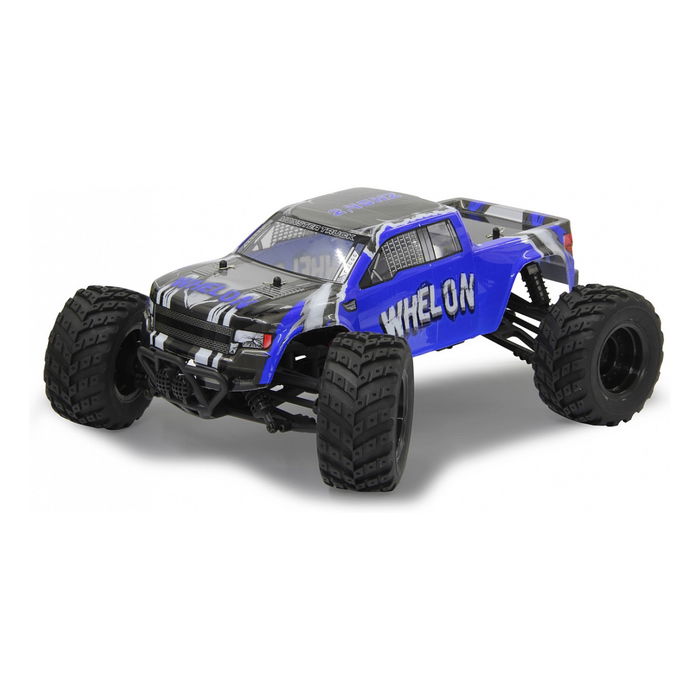Jamara 053355 Monster Truck Whelon 1:12 4WD 2.4GHz Radio Control, Camioneta Eléctrica a Escala con Batería Li-Ion, Negro/Azul, para +14 Años Jamara 053355 Monster Truck Whelon 1:12 4WD 2.4GHz Radio Control, Camioneta Eléctrica a Escala con Batería Li-Ion, Negro/Azul, para +14 Años