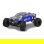 Jamara 053355 Monster Truck Whelon 1:12 4WD 2.4GHz Radio Control, Camioneta Eléctrica a Escala con Batería Li-Ion, Negro/Azul, para +14 Años