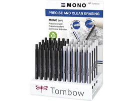 Tombow Portagomas Mono Zero Expositor de 48 Unidades Surtidas