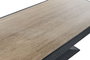 DKD Home Decor Mesa de Comedor de Madera y Mármol Travertino Negro