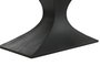 DKD Home Decor Mesa de Comedor de Madera y Mármol Travertino Negro