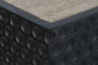 DKD Home Decor Mesa de Comedor de Madera y Mármol Travertino Negro