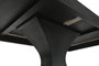 DKD Home Decor Mesa de Comedor de Madera y Mármol Travertino Negro